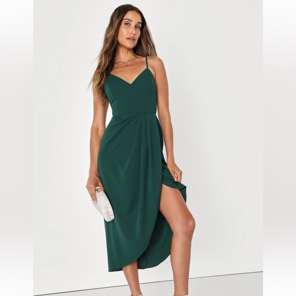 Emerald green dress
